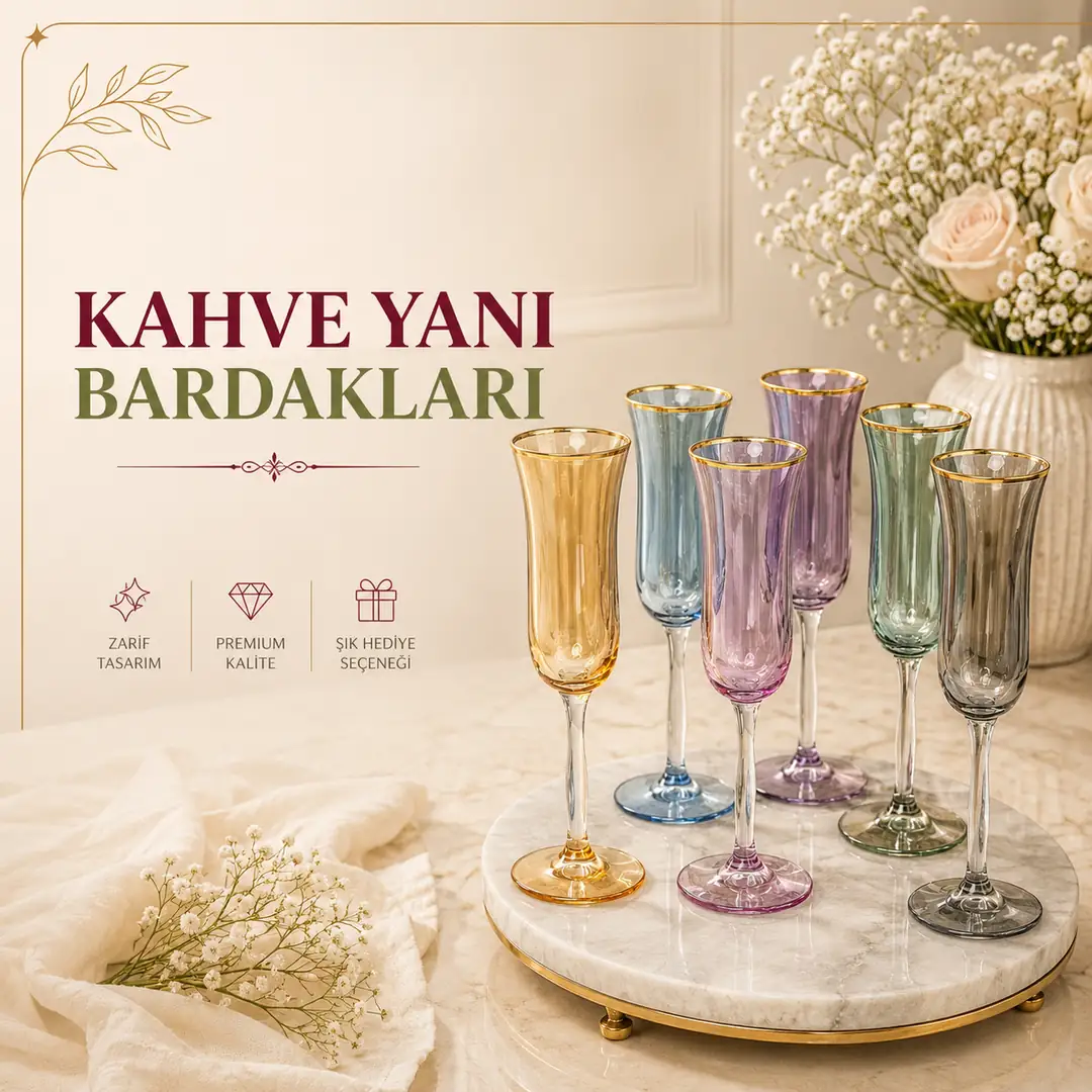 Kahve Yanı Su Bardağı